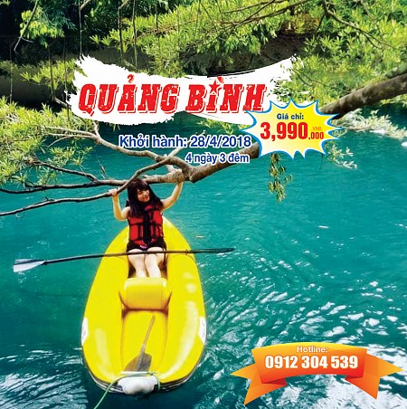chương trình HÀ NỘI - QUẢNG BÌNH: ĐỘNG THIÊN ĐƯỜNG - MỘ TƯỚNG GIÁP - BIỂN NHẬT LỆ